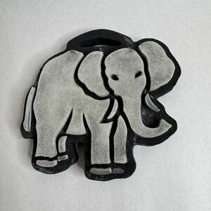 Vintage 1998 Chunky Stamps Elephant‎ Foam Stamp Crafting Scrapbooking